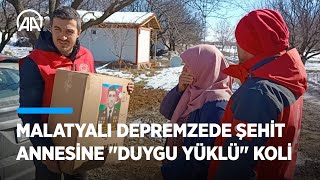 Karabağ şehidinin annesinden Malatyalı depremzede şehit annesi Ayşe Şişman'a 