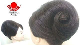 かぶせアップスタイル夜会巻き風 ZENのヘアセット37