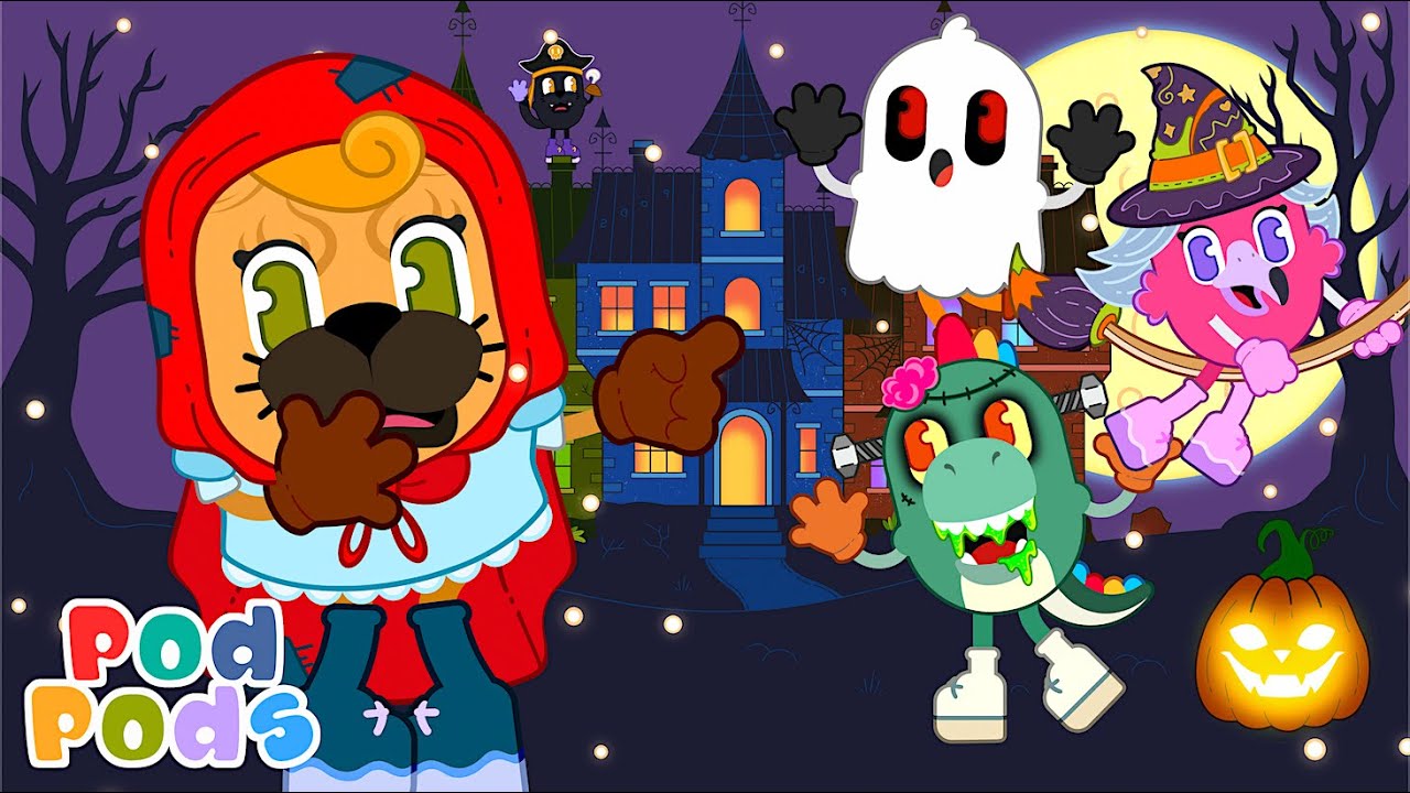 It’s Halloween Night! | Spooky Adventure Halloween Songs For Kids | Pod Pods