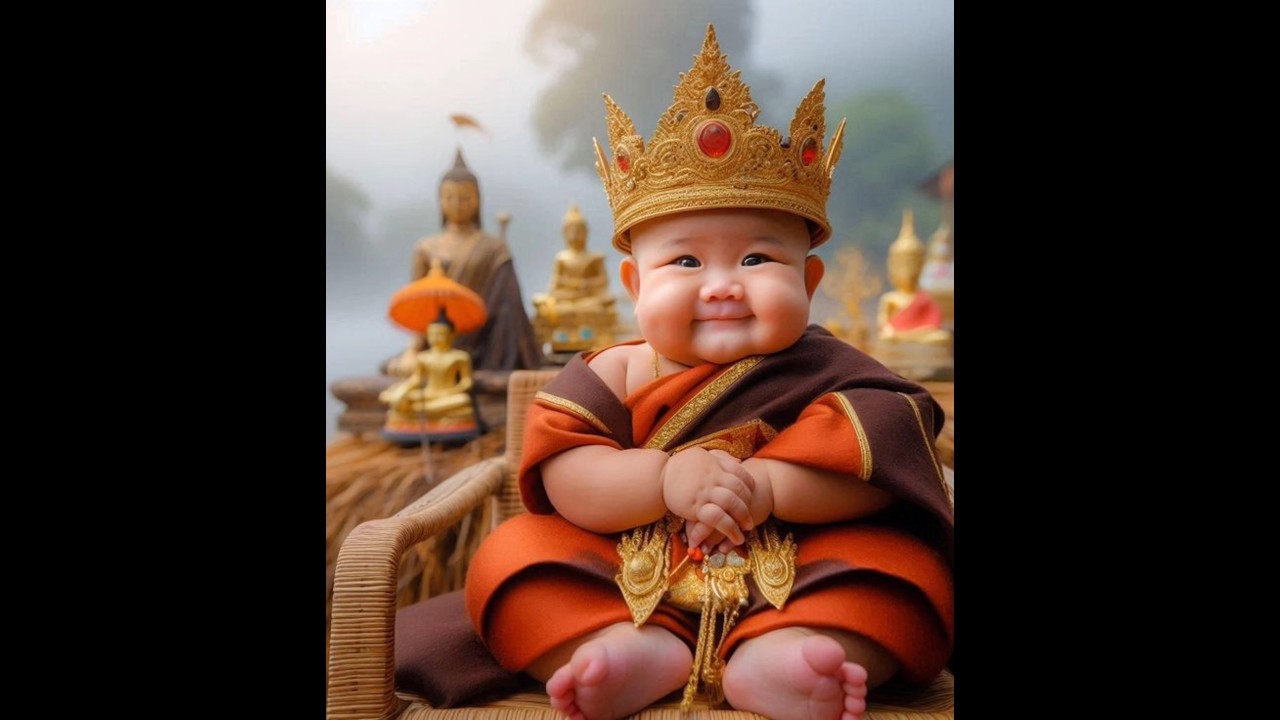 so cute little monk baby ✨👑😍🔥 