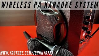 Professional Wireless PA/Karaoke System by Tonor!  2 Microphones and powered 6.5" speaker included screenshot 5