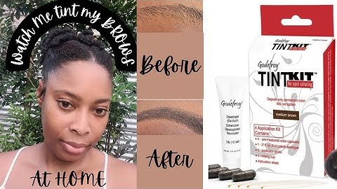 DIY Brow Tinting at HOME #diy #browtinting #triniyoutuber #affordable #viral #skincare #fyp