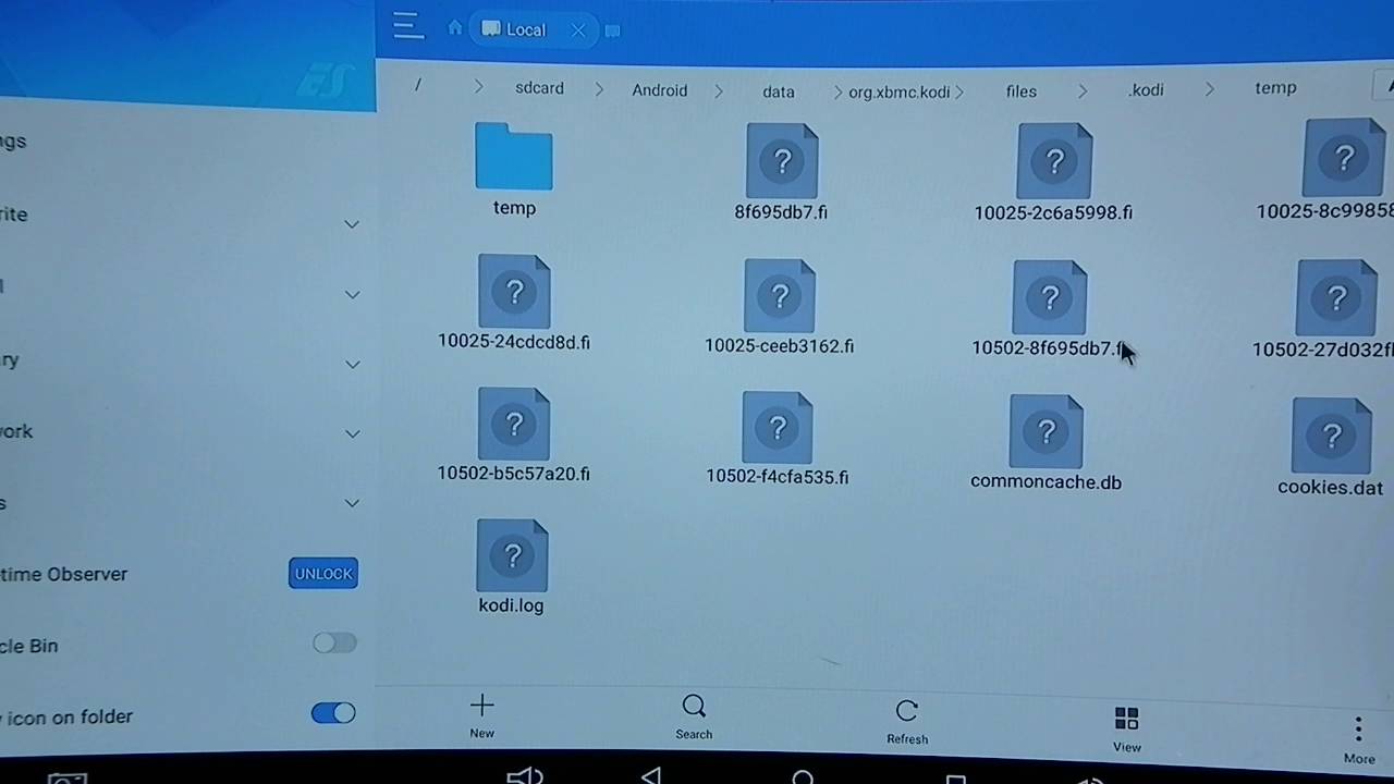 Delete Temp Files In Kodi YouTube