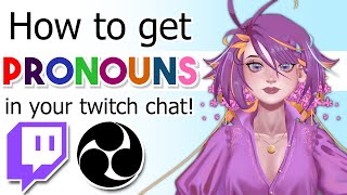 How to get PRONOUNS into TWITCH CHAT!!! | TUTORIAL screenshot 3