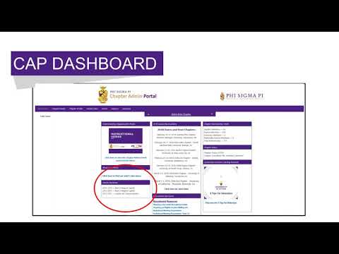 Chapter Advisor -How To Use CAP