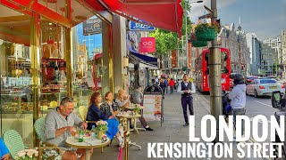 London Kensington Side Streets & Mews - 4K HDR Virtual Walk | London Summer Street Walk