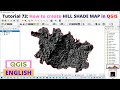 How to prepare Hill shade mapping in QGIS
