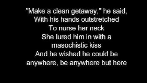 The Receiving End Of Sirens - Planning A Prison Break With Lyrics