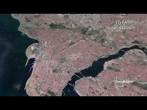 [Kuşbakışı] - İstanbul ve İlçelerinin Nüfusu (2020)