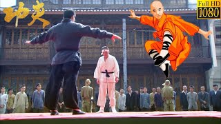 Kung Fu Movie: Japanese Master Disdains Chinese Kung Fu, Shaolin Boy Defeats Him with Chain Kicks