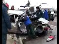 В Крыму на трассе иномарка попала под колеса военному бронеавтомобилю