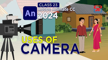 Adobe Animate CC 2024 Advance Level: How to use camera | 2D Animation | 2D Cartoon | Hindi