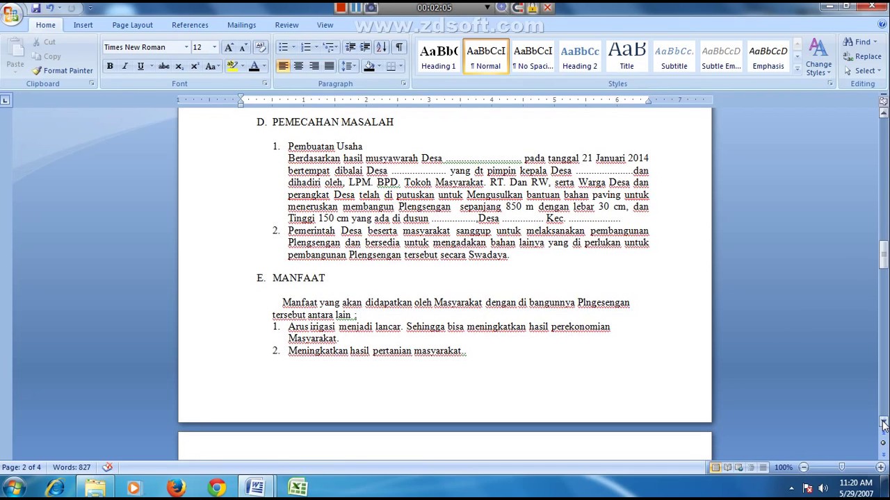 CONTOH DRAFT PROPOSAL DRAINASE UNTUK PERANGKAT DESA ATAU CONTOH DRAFT PROPOSAL DRAINASE UNTUK PERANGKAT DESA ATAU