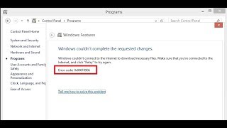 how to fix .net framework 3.5 in windows 8/8.1/10/11 error code: 0x800f0906 / 0x800f081f 0x800f0950