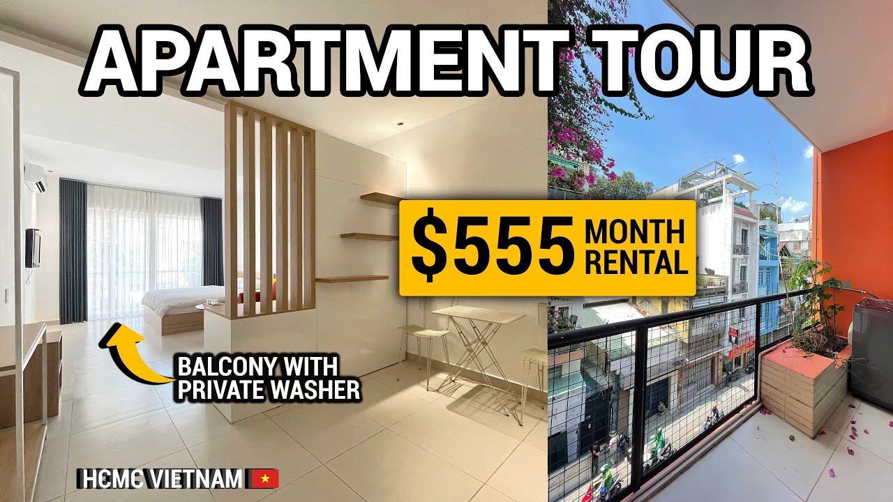 $555 The BEST Studio Apartment FOR RENT Weekly Cleaning and Washer Machine in Ho Chi Minh City