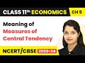 Understanding Measures of Central Tendency in Economics