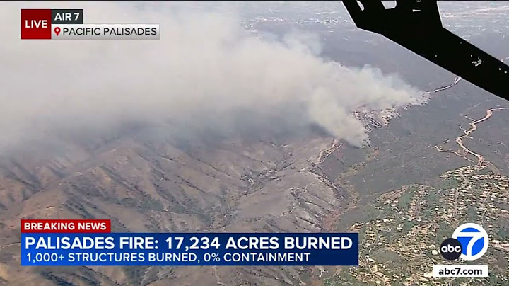 Aerial video from AIR7 shows widespread destruction in Pacific Palisades after inferno