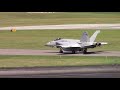 F18 Hornet Departure from Lynchburg Regional Airport