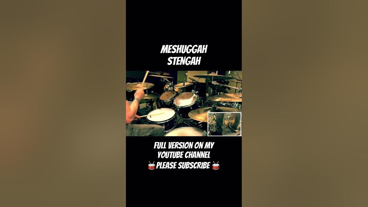 MESHUGGAH - STENGAH #drumming #drums #ankletechnique #meshuggah #stengah #tomashaake