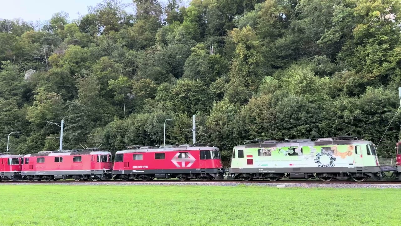 Lokparade zum 60 Geburtstag der Re4/4 #sbb #travel #trainspotting #trains #viralvideo #foryoupage