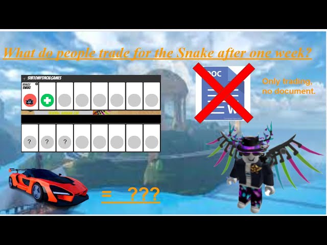 What Players Offer for the Snake in Roblox Jailbreak Trading? 