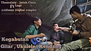 Perpaduan GITAR , UKULELE , KENDANG - Thresixty Jatuh Cinta Lagi || ft @ridwan @iqbalnetto @mplin
