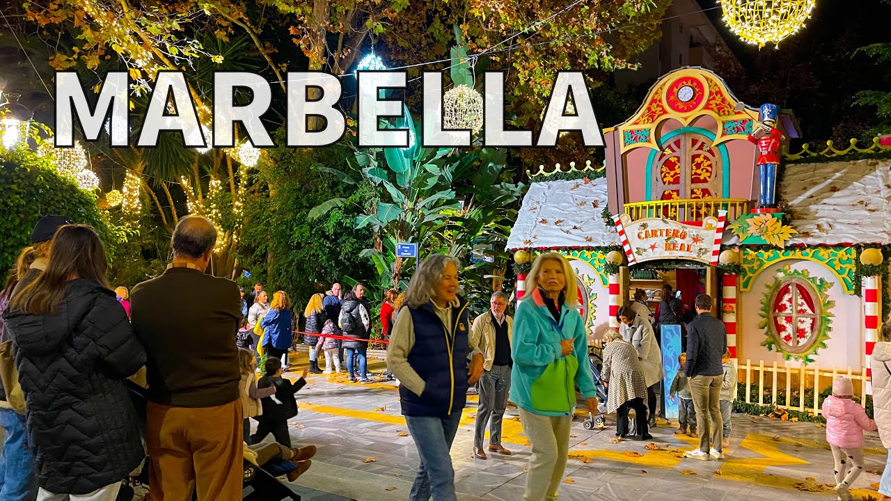 Marbella old town christmas light 2024 | Costa del sol Málaga[4k]