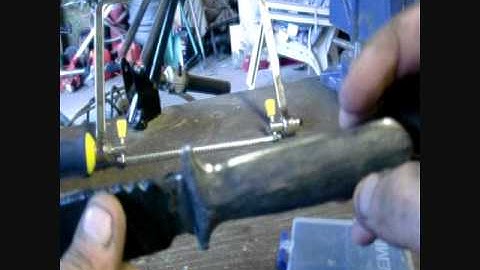 How to make wood knife handle pt 3