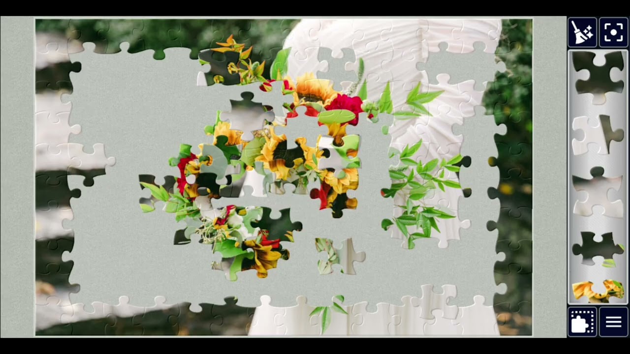 Rustic Sunflower and Red Rose Bridal Bouquet🥰🎉💐jigsawpuzzle🧩🧩//#viralvideo #videos @jigsawpuzzle667 