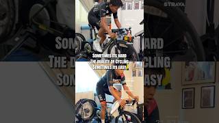 Two sides of the coin 🪙 Easy days and the hard days! #cycling #cyclinglife #training #uae #shorts
