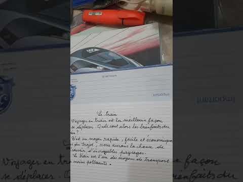 1èreAM Production écrite Le Trainتعبير كتابي عن القطار 