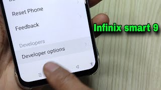 How to turn on developer options Infinix smart 9 Step by step