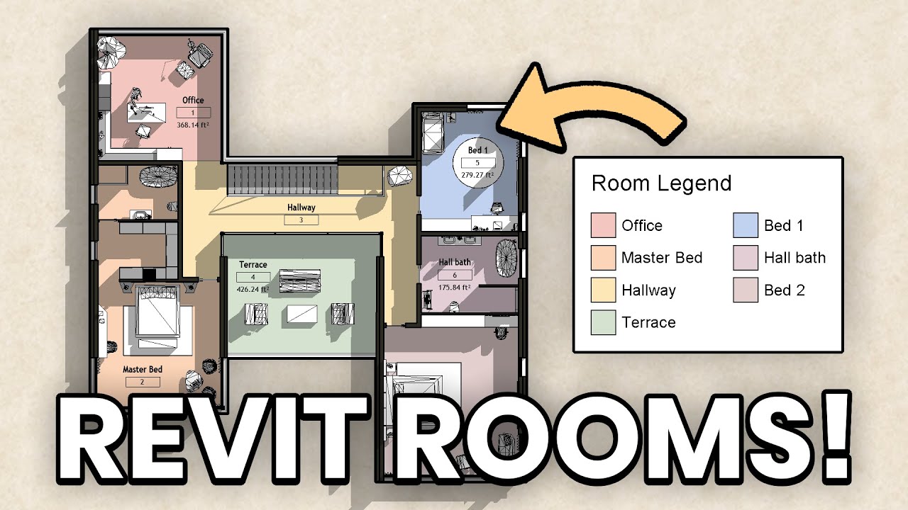Как создавать помещения в Revit с помощью спецификаций площадей / Учебное пособие по созданию пом...