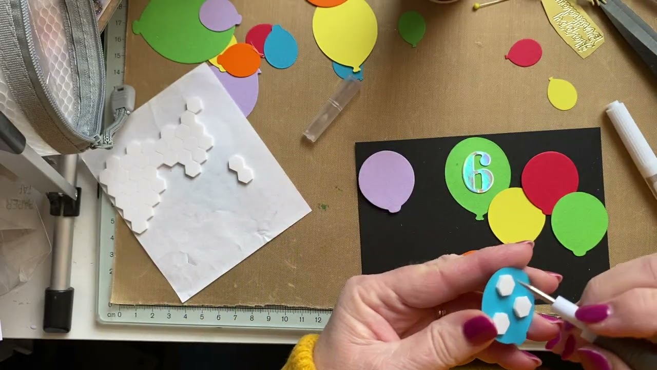 Открытка с воздушным шариком для 6-летнего ребенка