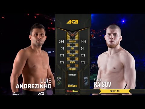 Видео: Жоао Луиз Ногуейра vs. Юсуф Раисов | Joao Luiz Nogueira vs. Yusuf Raisov | ACA 97