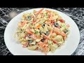Salade de ptes conomique facile et rapide   recette vide frigo