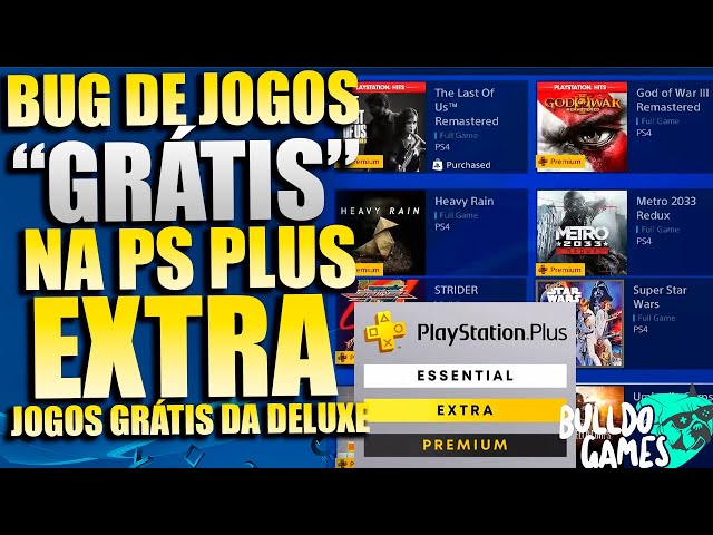 BUGS E ERROS DA NOVA PS PLUS EXTRA DELUXE !!! 