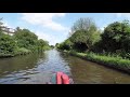 Slow tv canal yeading to paddington basin on the paddington arm of the grand union canal