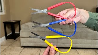 Loop Scissors for Toddlers (Kids) - Grip Scissors Loop Handle - Self-Opening Scissors Review Profile