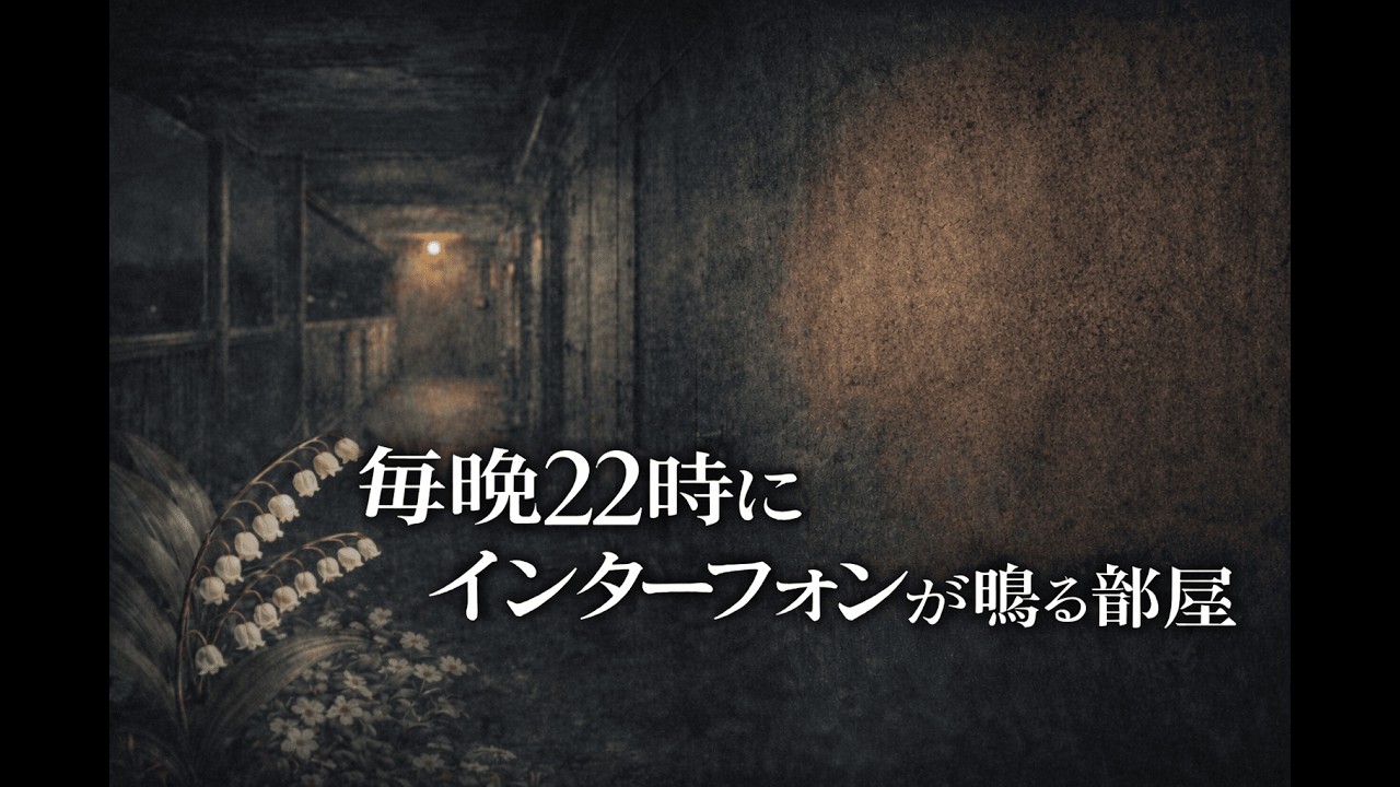 毎晩22時にインターフォンが鳴る部屋