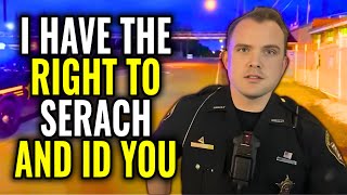 When Dumb Cops Get Owned! Police Addiction To ID & Unlawful Orders Refused! - First Amendment Audit