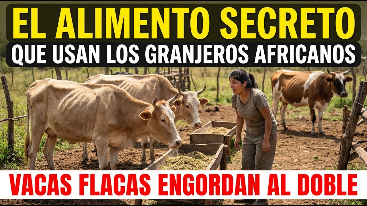 El ALIMENTO SECRETO que los granjeros africanos usan para ENGORDAR su vacas flacas al DOBLE