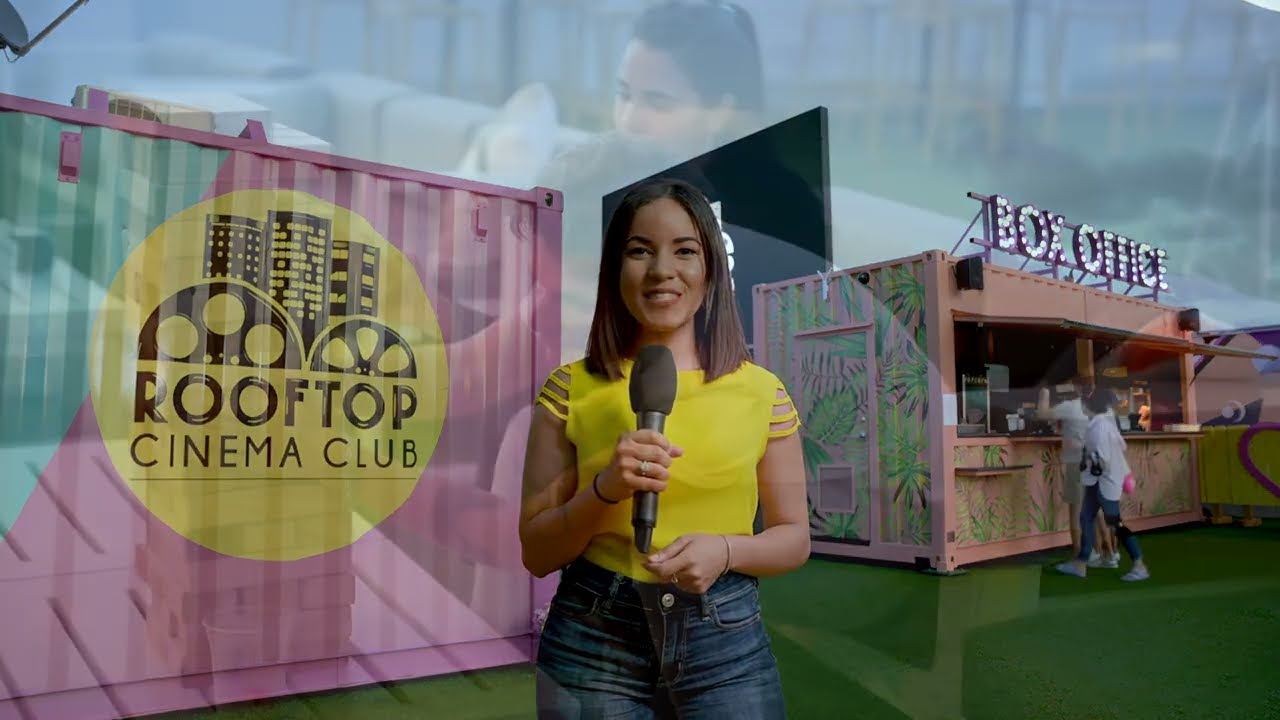 OUTDOORS MOVIE THEATER ON A ROOFTOP IN MIAMI BEACH