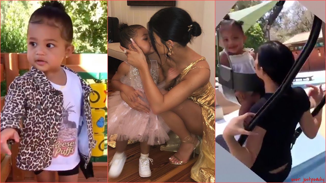 Kylie Jenner Films Stormi Playing on Private Playground in Travis Scott ...