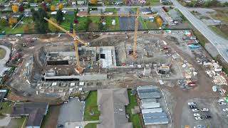 New Terrace Hospital construction time lapse - PCL Construction - DJI Air 2S