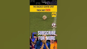 🔥The Craziest centre-spot trick shot EVER 🔥#football #trickshots #trending