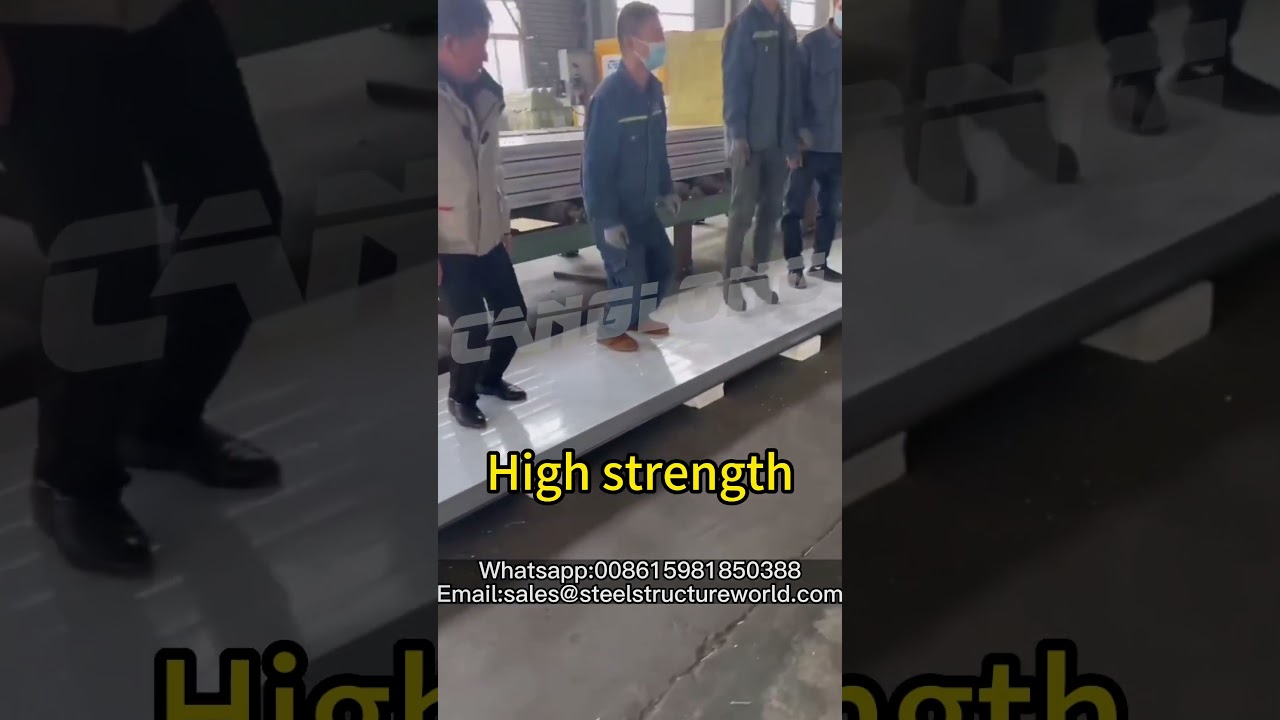 Rock wool sandwich panel load bearing Test.