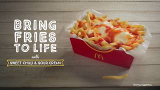 Mcdonalds Loaded Fries - New Sweet Chilli & Sour Cream Tv Commercial 2016