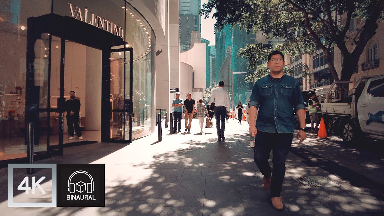 Sydney CBD Lunch Walk 4K HDR 60FPS Binaural Audio YouTube