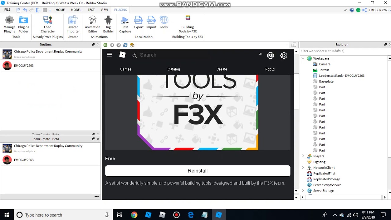 Roblox Contextactionservice - how to get f3x tool and f3x importer exporter for roblox studio